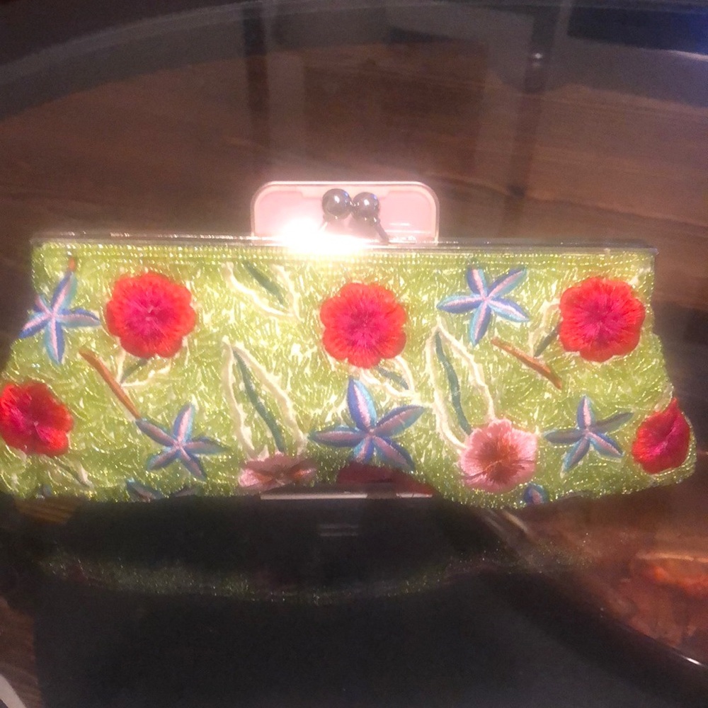 Gorgeous Vintage embroidered beaded bag